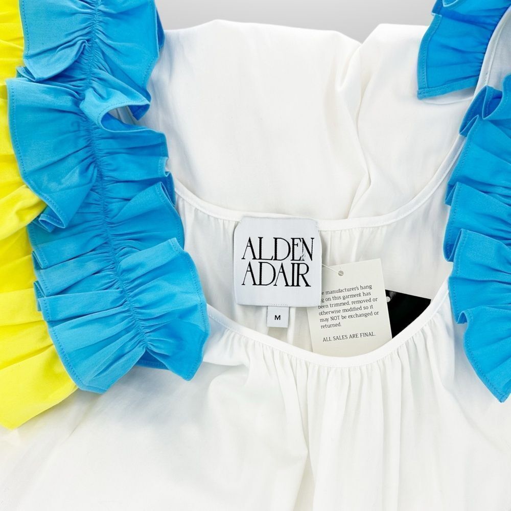 Alden Adair Womens Dress NWT Summer Cotton Bold Lilah Dress - Size M Colorful - Picture 5 of 11